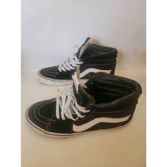 Vans Sk8 Hi Men\'s Black Suede High Top Skateboard Sneaker Shoes Size 9 main image 5